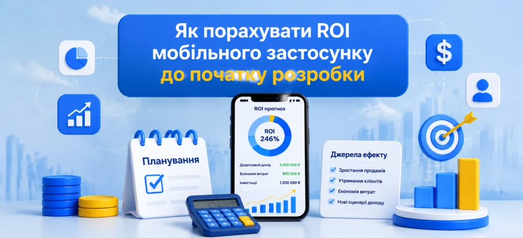 Як порахувати ROI мобільного застосунку до початку розробки